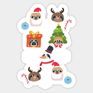 Xmas and Sloths Sticker